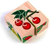 Кубики Фрукты-ягоды 4шт. 3333-2