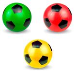 Мяч Р2-200Ц д200 Футбол (красный,желтый,зелёный) (8шт.в мешке)