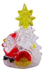 Дед Мороз с костром (прозр. пластик) (120 шт в кор) А157