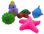 Набор резиновых игрушек 1006-A морские животные 5шт. (324шт.в кор.)