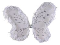 Крылья бабочки белые с опушкой 16-2-263 (200шт в кор.)