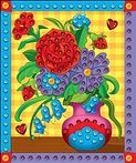 Мозаика из пайеток Цветы М-4344