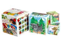 Кубики Дикие животные и их малыши 8шт. 00699