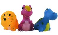 Набор резиновых игрушек 358 динозавры 3шт. (144)