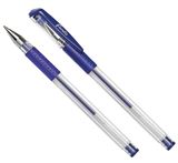 Ручка гелевая синии черн. 0,5мм (стержень меняется) 91533