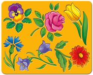 Трафарет Цветы 1575-08