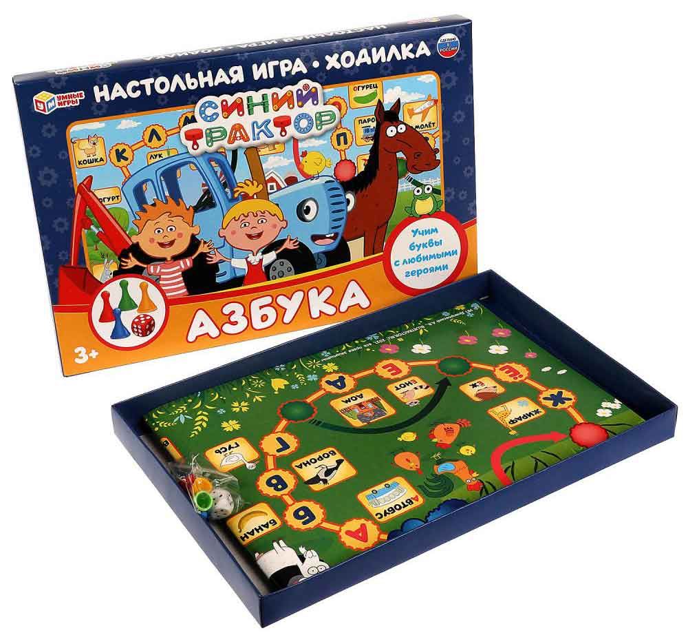 Настольная игра-ходилка Азбука. Синий трактор (97427-3) | Китай (Россия) |  Оптово-розничная фирма Алиса, Барнаул