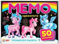 Игра карточная  MEMO Единороги (92698-2)