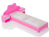 Кровать для куклы (розовая) С-1387