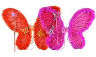 Набор карнавальный (Крылья бабочки,ободок,палочка феи) 22-2-603 (300)